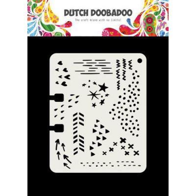 Dutch Doobadoo Schablone -  Rollerdex Doodle Mix